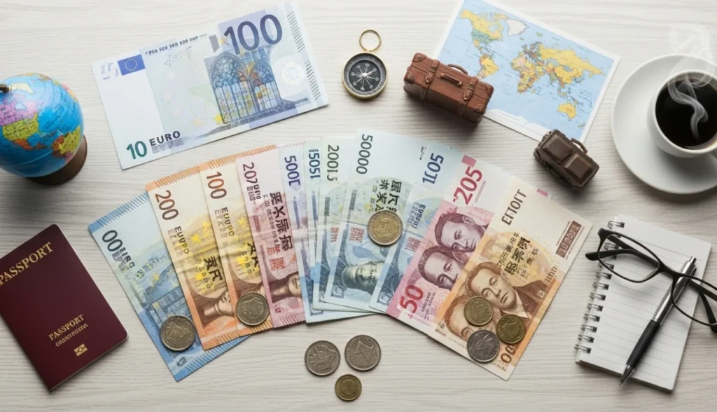 D lar euro ou real qual moeda levar na viagem 2